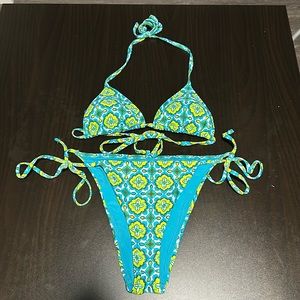 Aerie Patterned Bikini Set